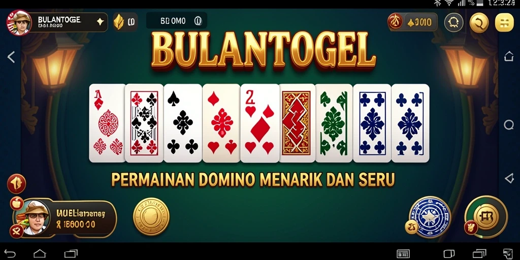 Screenshot gameplay Domino BULANTOGEL yang seru dan mendebarkan.