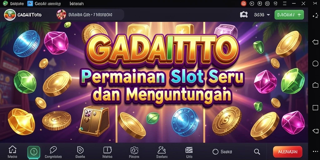 Screenshot GADAITOTO menampilkan gameplay Slot yang mengasyikkan dan interaktif.