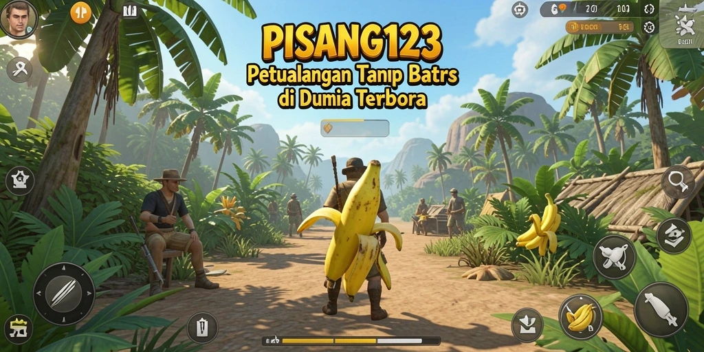 Tampilan gameplay menakjubkan dalam dunia Open World PISANG123.