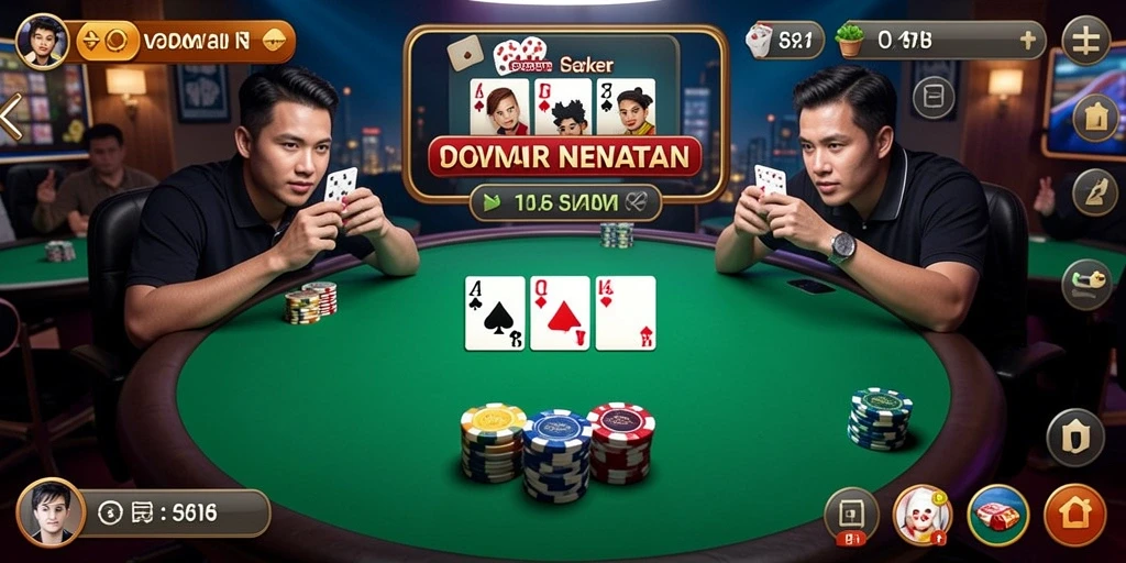 Tampilan screenshot utama POPWIN menampilkan aksi seru permainan Poker.