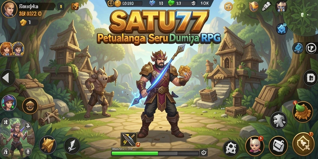 Screenshot SATU77 menunjukkan pertarungan seru dalam dunia RPG yang menakjubkan.