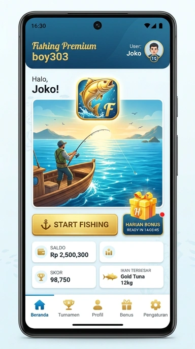 Halaman utama boy303 menampilkan daftar aplikasi terbaru dan populer.